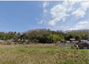 三田市の古家と田畑です